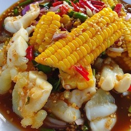 ยำ ไข่ปลาหมึก