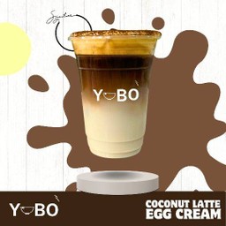 ซิกเนเจอร์ กาแฟมะพร้าวครีมไข่ Signature coconut latte egg cream