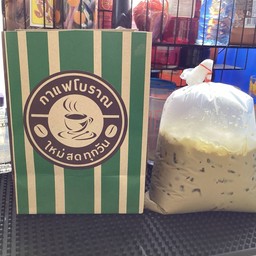 ชาเขียวผสมกาแฟ  แบบใส่ถุง