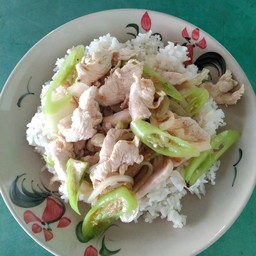 ผัดพริกอ่อนไก่