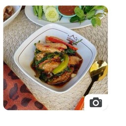 ปลาช่อนทะเลผัดพริกไทยดำ