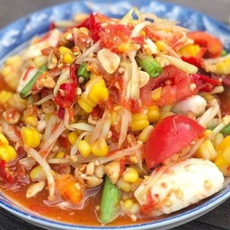 ตำไทยข้าวโพดไข่เค็ม