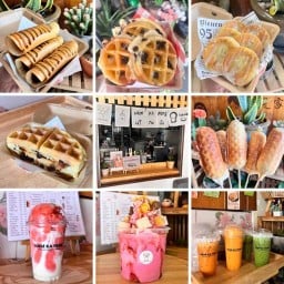 น้ำกะปัง - nam ka pang (ขนมโตเกียว วาฟเฟิล แพนเค้ก ปังปิ้ง ปังเย็น กาแฟสด น้ำปั่น) อ้อมใหญ่