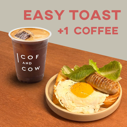 เซ็ตมื้อเช้าเบาๆ EASY TOAST + 1 COFFEE