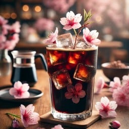 Iced Sakura Black Coffee