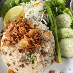 ข้าวผัดมันเนื้อวากิว