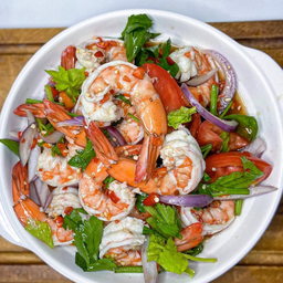 ยำ กุ้ง สุก