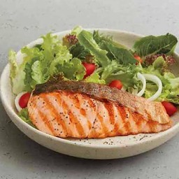 สลัดปลาแซลมอนย่าง