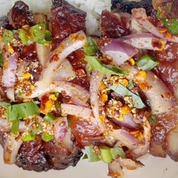 ข้าวไก่ย่าง ครัวคอนโด by ff