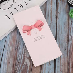 การ์ดโบว์ (ชมพู)