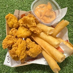 Mix ไก่ป๊อบ & อิบิโรลไส้กุ้ง