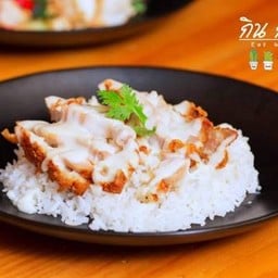 ข้าวไก่กรอบ