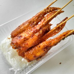 ปีกไก่ย่างสวรรค์set 4 ไม้+ข้าวเหนียว
