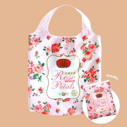 (Rose Tea Foldable Tote Bag)