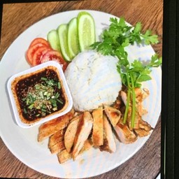 ข้าวไก่สเต็ก