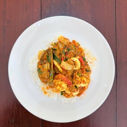 ข้าวทะเลผัดผงกระหรี่