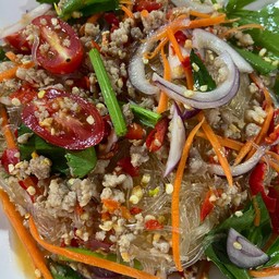 ยำวุ้นเส้น-หมูสับ