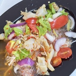 ยำเส้นแก้ว แมงกะพรุน เห็ดเข็ม