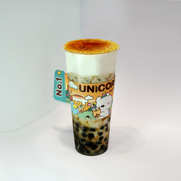 นมยูนิคอร์น ไข่มุก บราวน์ชูก้าร์พ่นไฟ