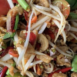 ตำปูปลาร้ากากหมู