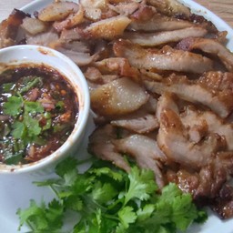 คอหมูย่าง(น้ำจิ้มแจ่ว)