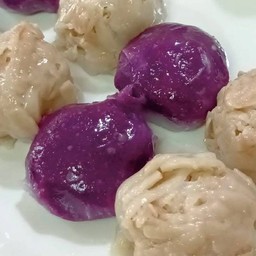 กุยช่ายแป้งบาง-ไส้เผือก+มันม่วง