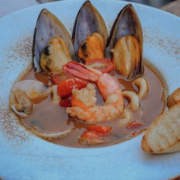 French Seafood Soup Bouillabaisse