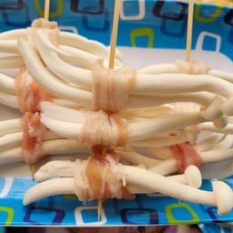 เห็ดหลินขาว พันเบคอน