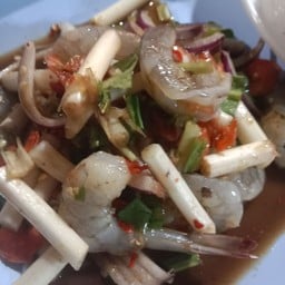 ตำไหลบัวกุ้งสด