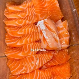 แซลมอนซาซิมิ  300กรัม.