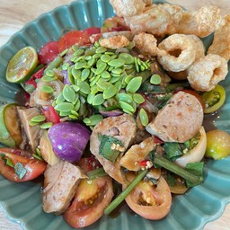 ตำเส้นเล็กหลวงพระบางหมูยอ