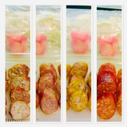 ไส้กรอกหมูวุ้นเส้นลานทราย