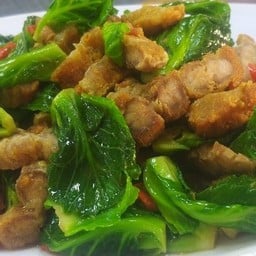 ผัดแขนงไฟแดง/น้ำมันหอย