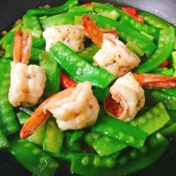 ผัดถั่วลันเตา (เป็นกับข้าว)