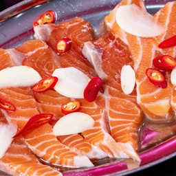 เช็ตแซลมอนดอง สูตรเกาหลี