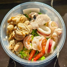 ข้าวต้มรวมมิตร + หอยนางรม