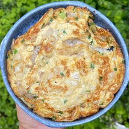 ข้าวไข่เจียว (ระบุเนื้อสัตว์) ซอสมะเขือเทศ