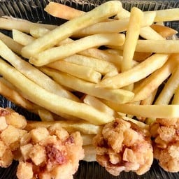 เฟรนฟราย&กุ้งระเบิด(ซอสมะเขือเทศ)