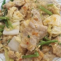 สุกี้รวมทะเล+หมู แห้ง