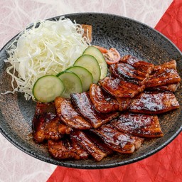 หมูสามชั้นย่างถ่านสูตรจากฮอกไกโด (หมูอย่างเดียว)