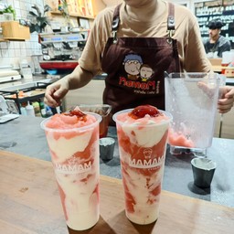 สตรอเบอรี่ นมสด สมูทตี้