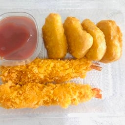 นักเก็ต4กุ้งทอด2(ซอสมะเขือเทศ)