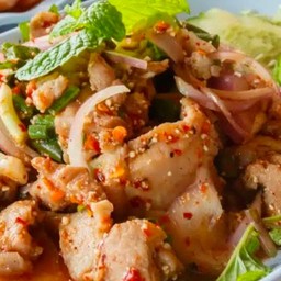 ลาบหมูชิ้น