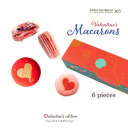 Macaron Set 6 pieces ( Chocolate & Strawberry )