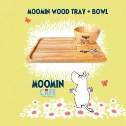 เซ็ตถาดไม้ชามไม้ใบเล็ก ลายสนัฟกิ้น