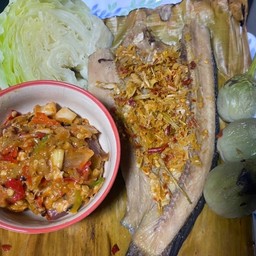 ปลาช่อนนึ่งสมุนไพร