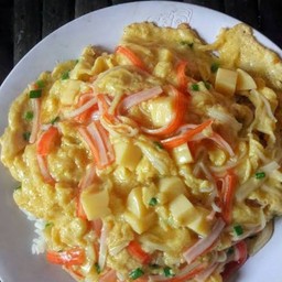 ข้าวไข่ข้นปูอัด