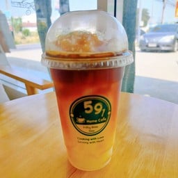 มะนาวน้ำผึ้งปั่น ราดช็อตกาแฟสด