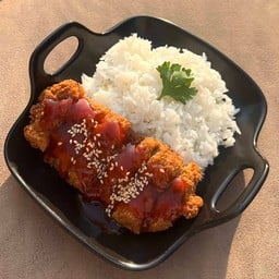 ข้าวสะโพกสไปซี่(ซอสเกาหลี)