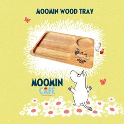 ถาดไม้หลุม ลายมูมินว่ายน้ำ